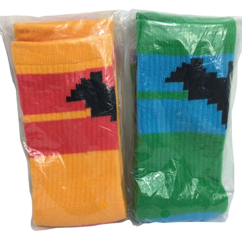 GameStop Funko Pop DC Comics Batman Socks Green Blue Red Orange 8 Bit Bat New
